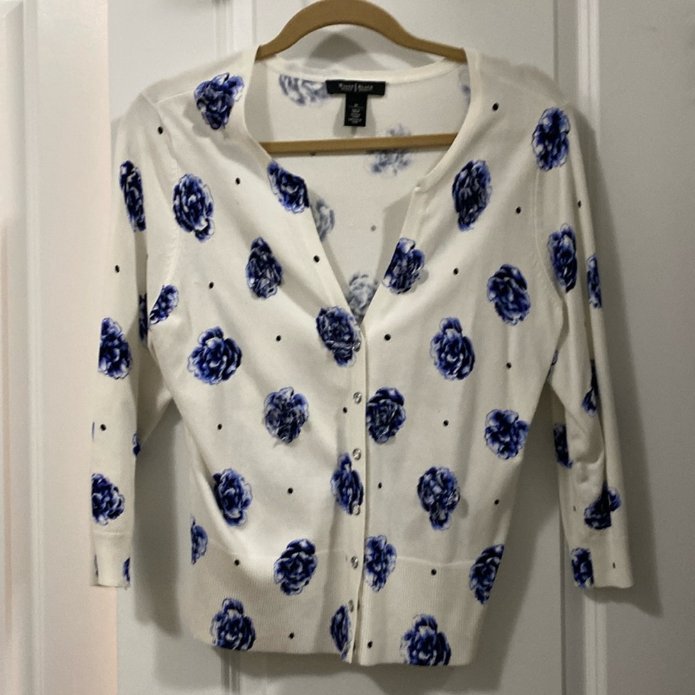 WHBM 3/4 sleeve cardigan